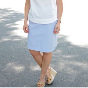 Brooks Brothers Seersucker Pencil Skirt